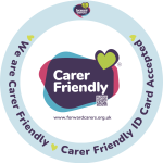Carer friendly website sticker